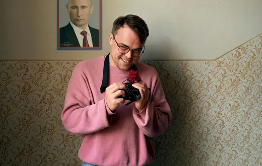 Kadr z filmu "Pan Nikt kontra Putin", reż. David Borenstein, Paweł Tałankin. Dania/Czechy, 2025 r. // materiały prasowe