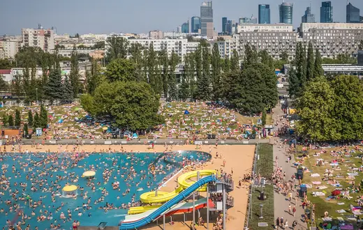 Upały w Warszawie, Park Wodny Moczydło, 28 czerwca, 2026 r. // Fot. Luca Mattia Vigilante / Forum