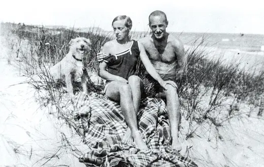 Katarzyna Kobro i Władysław Strzemiński na plaży w Chałupach, sierpień 1928 r. / ARCHIWUM PRYWATNE // MUZEUM SZTUKI W ŁODZI