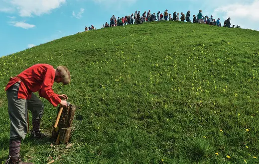 Tradycyjne Święto Rękawki na kopcu Kraka, 23 kwietnia 2019 r. / artur widak / nurfoto via getty images