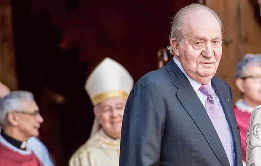 Juan Carlos – już jako były król Hiszpanii – przed katedrą w Palma de Mallorca, kwiecień 2018 r. / BACKGRID / BACKGRID USA / FORUM