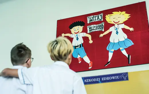 Rozpoczęcie roku szkolnego w Szkole Podstawowej nr 3 w Lublińcu, 1 września 2022 r. / DANIEL DMITRIEW / FORUM