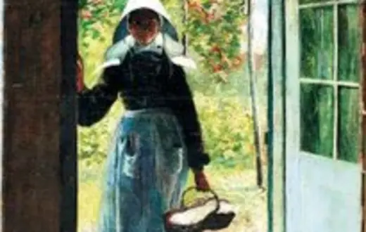 Anna Bilińska-Bohdanowiczowa "Bretonka na progu domu", 1889 / 