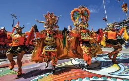 Karnawał w boliwijskim Oruro, związany z obchodzonym 2 lutego świętem maryjnym, 2008 r. / AIZAR RALDES / AFP / EAST NEWS