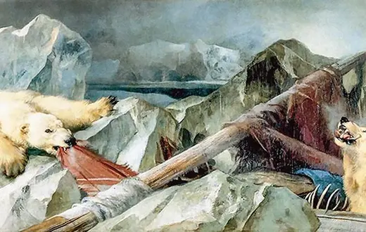 „Człowiek zamierza, Bóg decyduje” – kontrowersyjny obraz Edwina H. Landseera z 1864 r. Ze zbiorów Royal Holloway College w Londynie. / PAINTERS / ALAMY / BEW / PAINTERS / ALAMY / BEW
