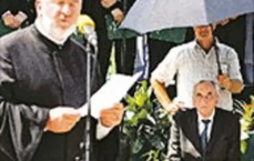 Lipiec 2005 r., Srebrenica: obchody 10. rocznicy masakry kilku tysięcy muzułmanów. /fot. B. Dobroch / 