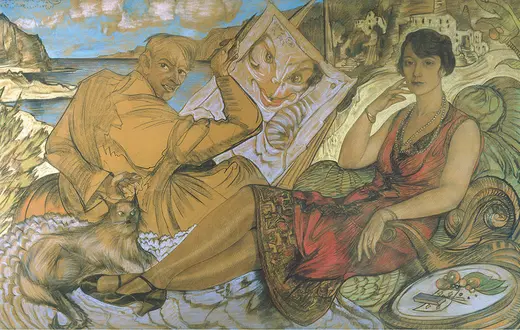 Stanisław Ignacy Witkiewicz, Fałsz kobiety – Autoportret z portretem Maryli Grossmanowej, 1927 r. / MUZEUM NARODOWE W WARSZAWIE / MATERIAŁY PRASOWE