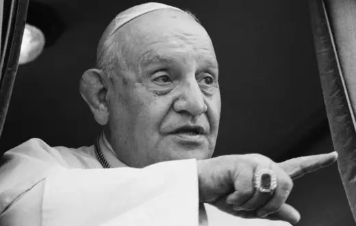 Papież Jan XXIII, który zwołał Sobór Watykański II, 4 października 1962 r. / ASSOCIATED PRESS/East News