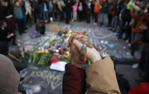 Bruksela po ataku terrorystycznym. Fot: KENZO TRIBOUILLARD Associated Press/EastNews /