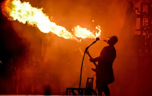 Koncert Rammstein w Paryżu w 2016 r. Fot. Reynaud Julien/APS-Medias/ABACA/EAST NEWS / 