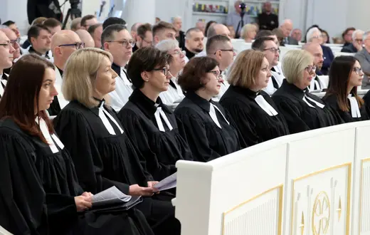 Uroczystość wyświęcenia dziewięciu diakonek w Kościele Ewangelicko-Augsburskim. Pierwsza taka uroczystość w Polsce, maj 2022 r. Fot. Piotr Molecki/East News / 