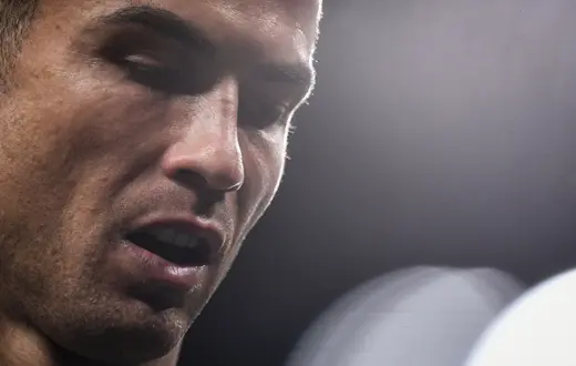 Cristiano Ronaldo podczas rozgrzewki przed meczem Manchester United-Tottenham, 19 października 2022 r. / Fot. Oli Scarff / AFP / East News / 
