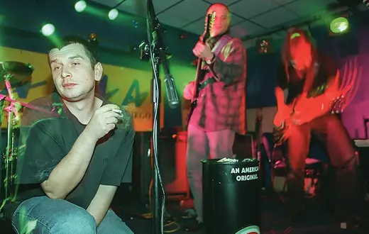 Marcin Świetlicki z zespołem Świetliki w warszawskim klubie Proxima, listopad 1997 r. / ARKADIUSZ ŚCICHOCKI / AGENCJA GAZETA