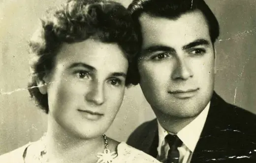 Zdjęcie ślubne Basi i Vasila, 1956 r. / Archiwum prywatne