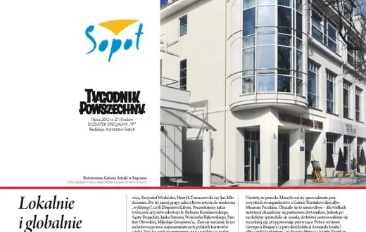 Okładka dodatku "Państwowa Galeria Sztuki w Sopocie" /