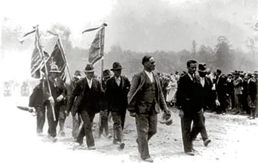 Demonstracja chłopska. Racławice, kwiecień 1937 r. / Fot. www.dws-xip.pl