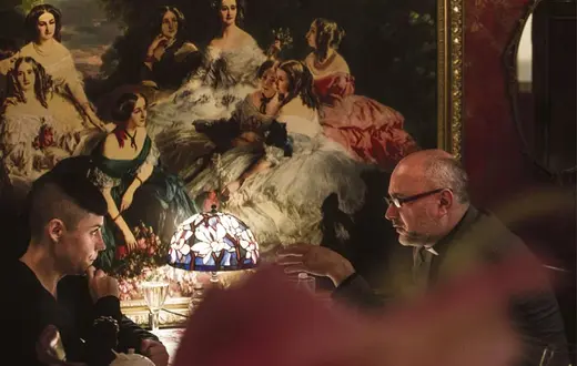 Maria Peszek i ks. Andrzej Draguła, Warszawa, 21 października 2012 r. / Fot. Robert Kowalewski