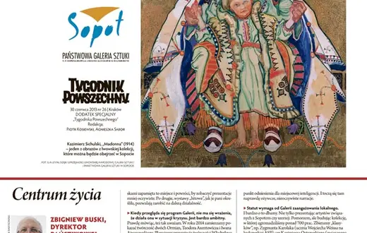 Okładka dodatku "Państwowa Galeria Sztuki - Sopot" /