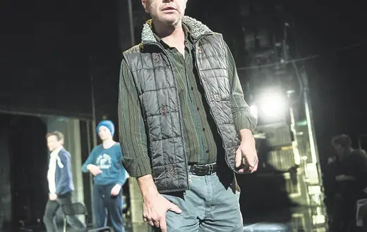 Piotr Cieplak podczas próby do spektaklu „Milczenie o Hiobie”, Teatr Narodowy, Warszawa, 18 października 2013 r. / Fot. Bartosz Krupa / EAST NEWS