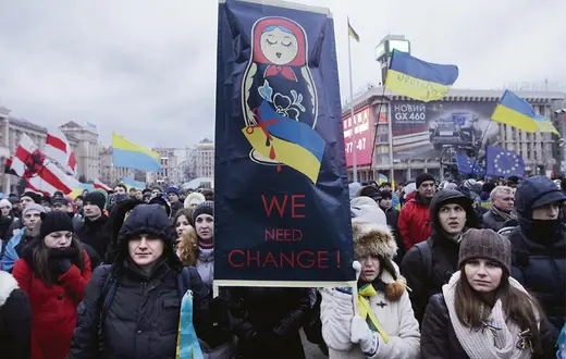 Protesty na Majdanie, Kijów, 28 listopada 2013 r. / Fot. Sergei Chuzavkov / AP / EAST NEWS