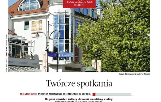 Okładka dodatku. Na zdjęciu: Sopot, Państwowa Galeria Sztuki / Fot. Jurek Bartkowski / PAŃSTWOWA GALERIA SZTUKI