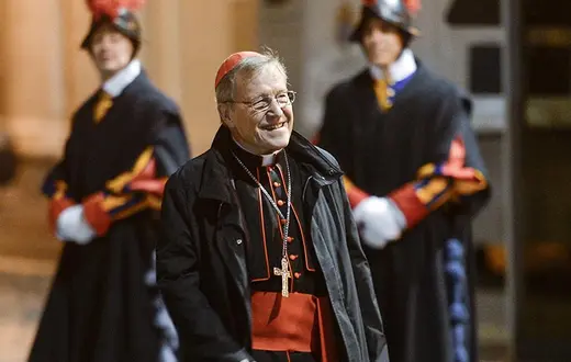 Kard. Walter Kasper podczas konklawe, Watykan, 4 marca 2013 r. / Fot. Filippo Monteforte / AFP / EAST NEWS