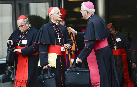 Hierarchowie z USA podczas ostatniego Synodu Biskupów, Watykan, październik 2014 r. / Fot. Franco Origlia / GETTY IMAGES