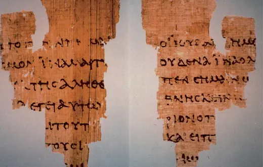 Papirus P52 / fot. John Rylands Library