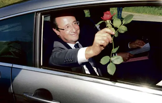 Prezydent elekt Francji Francois Hollande, Tulle, 11 maja 2011 r. / Fot. Jean-Pierre Muller / AFP / East News