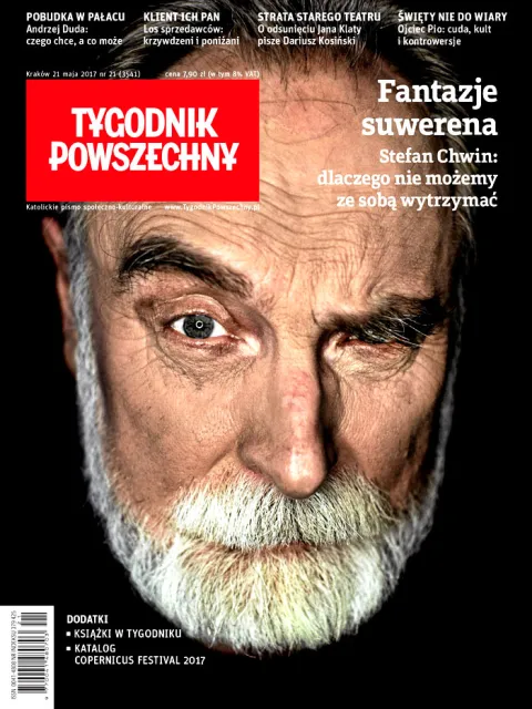 Stefan Chwin na okładce Tygodnika Powszechnego 21/2017 /  / fot. Dominik Sadowski / Agencja Gazeta