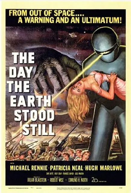 Plakat filmu "Dzień, w którym Ziemia zamarła" (1951 r.) / 