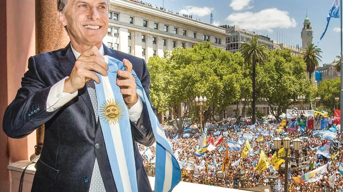 Nowy prezydent Argentyny Mauricio Macri, grudzień 2015 r. / Fot. Juan Marcelo Baiardi / AFP / EAST NEWS