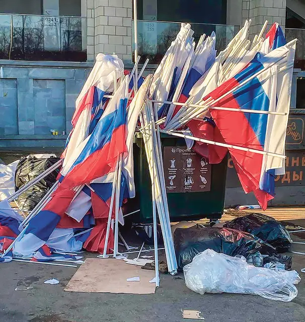 Okolice stadionu Łużniki po wiecu poparcia w 8. rocznicę aneksji Krymu. Moskwa, 21 marca 2022 r. / TWITTER / A1 BREAKING