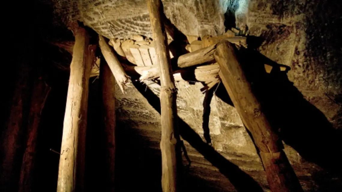 Kopalnia Soli w Wieliczce, komora "Margielnik", wrzesień 2008 r./ fot. Maciej Gawlikowski / 