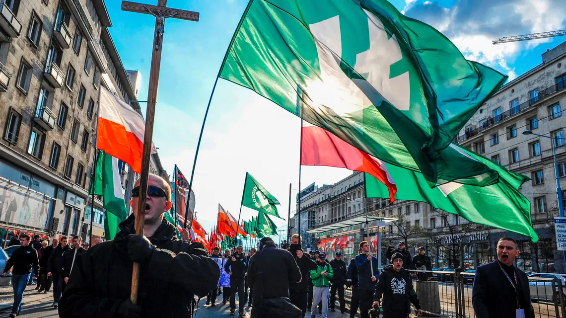 Marsz ONR, Warszawa, 29 kwietnia 2017 r. / / Fot. PIOTR SMOLINSKI / REPORTER