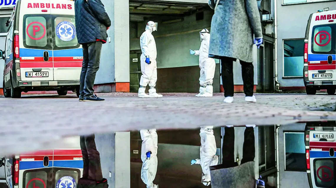 Szpitalny Oddział Ratunkowy Centralnego Szpitala Klinicznego MSWiA, Warszawa, 24 października 2020 r. / Fot. Leszek Szymański / PAP / 