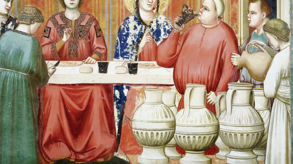 Giotto „Wesele w Kanie” (fragment) / Alinari Archives / Corbis / 