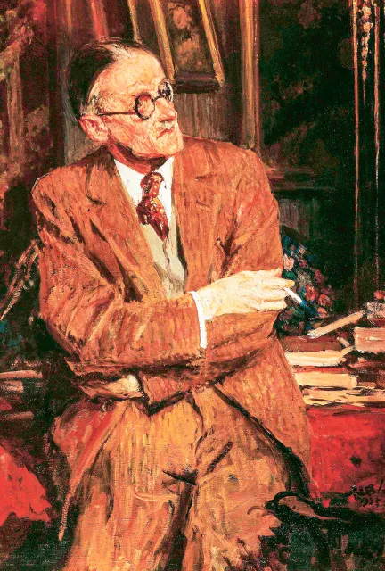 Jacques-Émile Blanche, portret Jamesa Joyce’a, 1935 r. / domena publiczna / wikioo.org