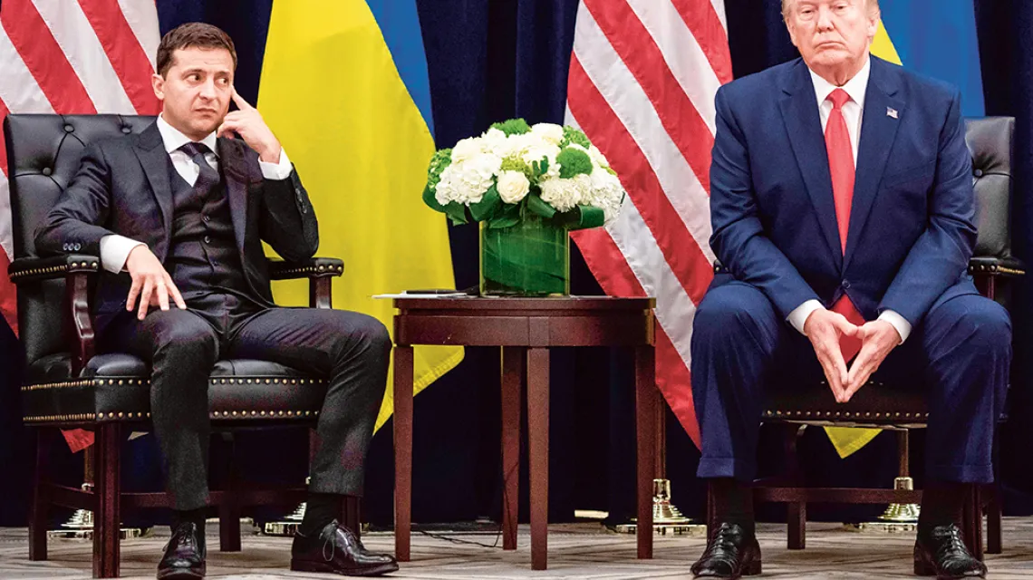  / Prezydent Ukrainy Wołodomyr Zełenski i Donald Trump / SAUL LOEB / AFP / EAST NEWS