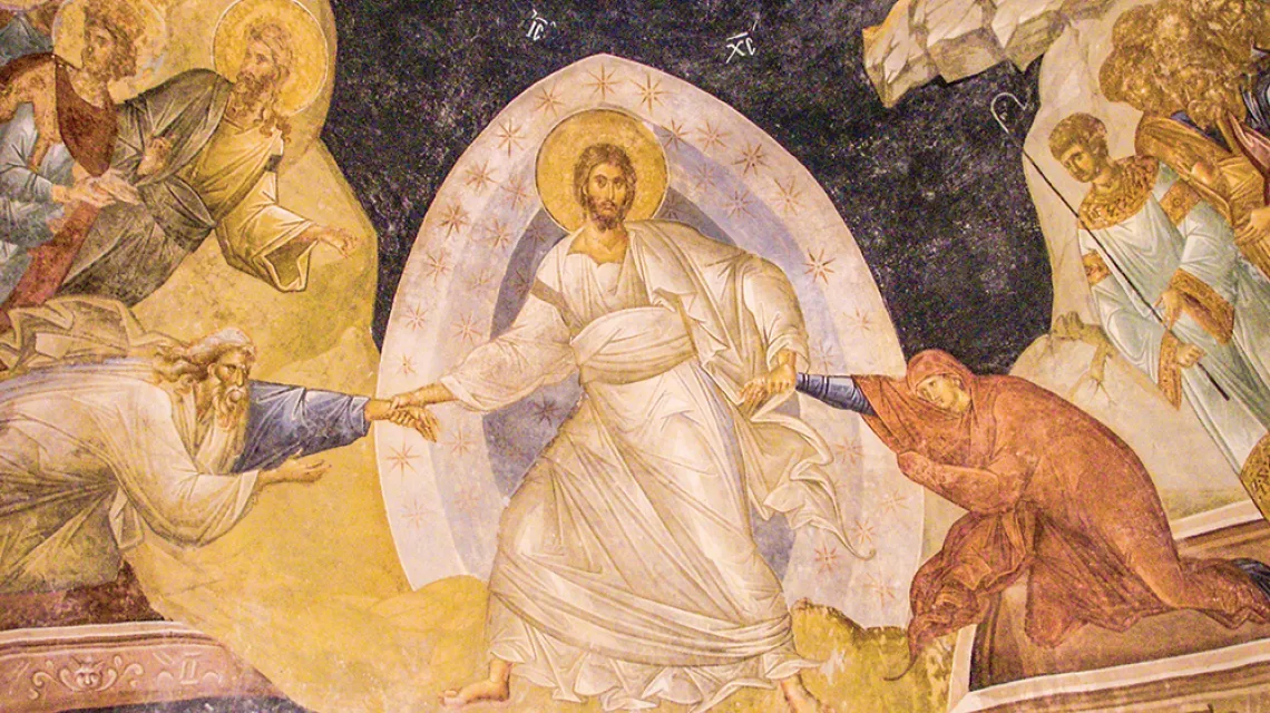 Anastasis,  fresk w kościele Chora. Stambuł, 2007 r. / EMRAH GUREL / AP / EAST NEWS