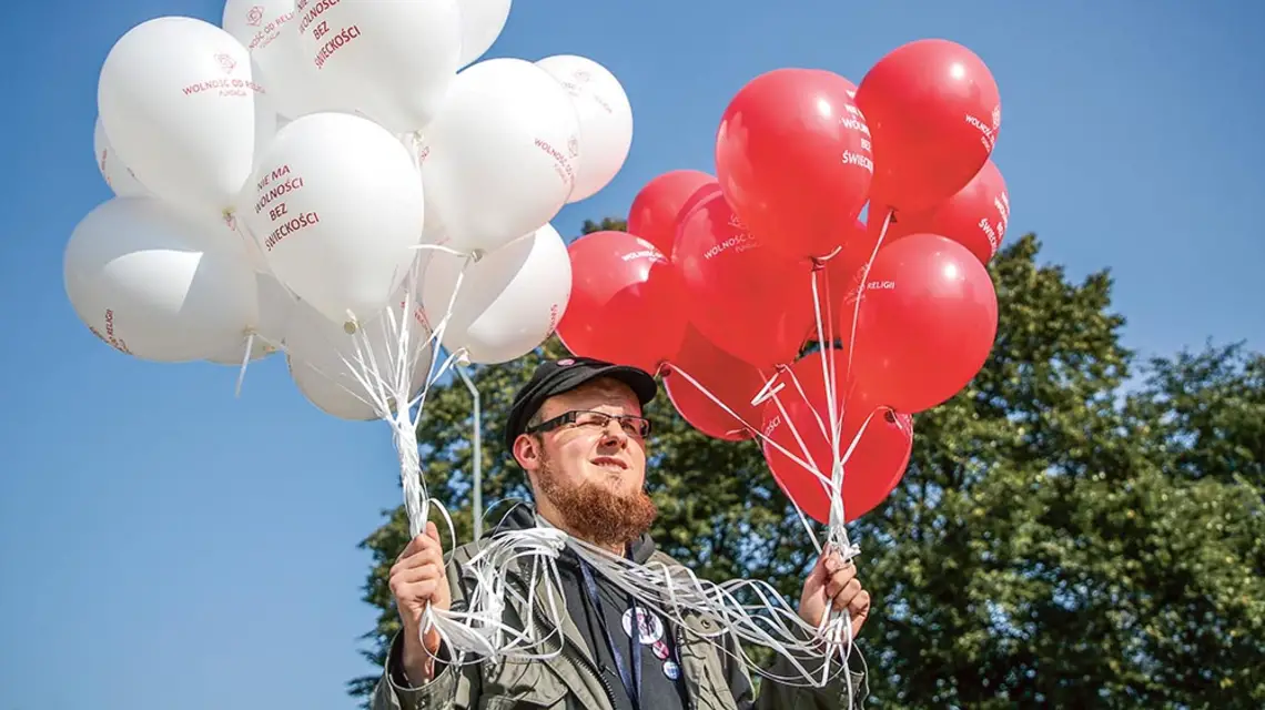 Na Marszu Świeckości w Krakowie, wrzesień 2017 r. / BEATA ZAWRZEL / NURPHOTO / GETTY IMAGES