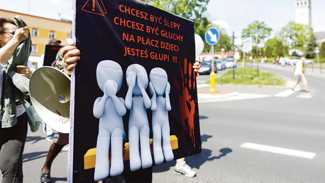 „Marsz sprawiedliwości” po śmierci ośmioletniego Kamila. Częstochowa, 14 maja 2023 r. / MACIEJ KUROŃ / AGENCJA WYBORCZA.PL
