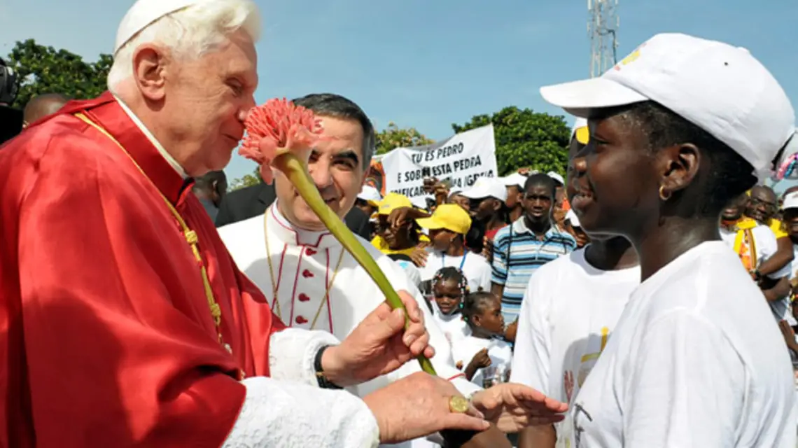 Benedykt XVI w Luandzie (Angola), 21 marca 2009 r. / fot. KNA-Bild / 