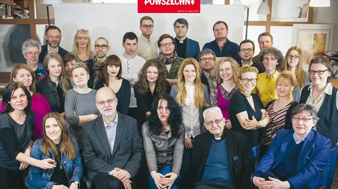 Redakcja Tygodnika Powszechnego, 2015 r. Fot: Grażyna Makara/TP / 