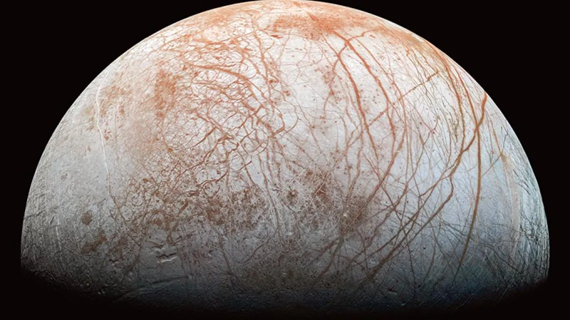 Europa – księżyc Jowisza / Fot. NASA