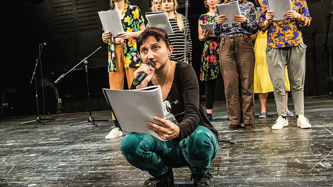 „Kuracjuszki z Interno”, reżyseria Justyna Lipko-Konieczna i Dorota Ogrodzka. Teatr Powszechny, Warszawa, grudzień 2018 r. / ALICJA SZULC / TEATR POWSZECHNY