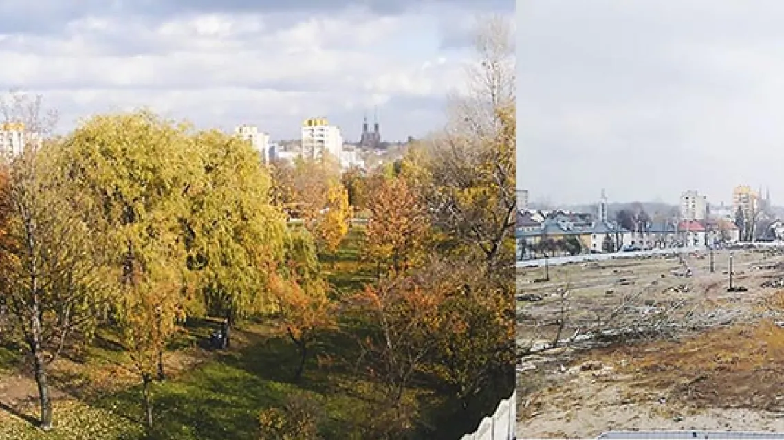 Park przy Zebrzydowskiej, Rybnik. Mieszkańcy dokumentują zmiany swojego środowiska. / Fot. ARCHIWUM