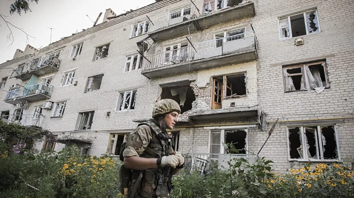 Walki w okolicach Doniecka, Ukraina, sierpień 2015 r.  / Fot. Ukrafoto / EASTNEWS