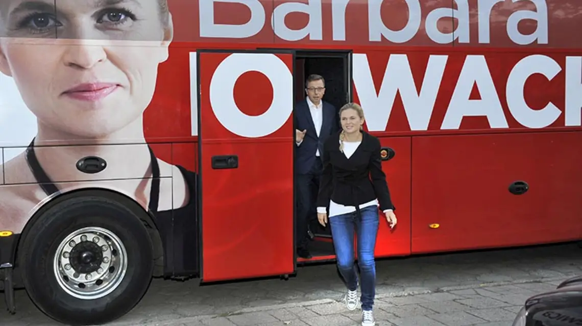 Barbara Nowacka w Gliwicach, 8 października 2015 r. / Fot. Łukasz Kalinowski / EAST NEWS