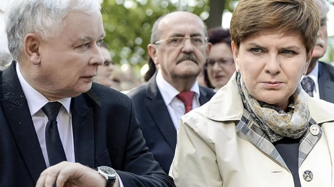 Jarosław Kaczyński i Beata Szydło, 4 października 2015 r. / Fot. Darek Delmanowicz / PAP